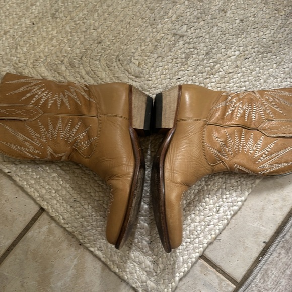 Golden Goose wishstar 50 mm cowboy boots in nude leather - Picture 14 of 14